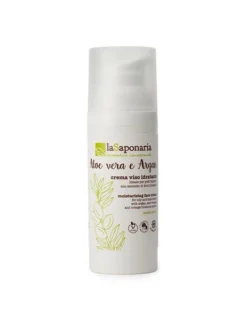 La Saponaria Crema Viso Idratante Aloe Vera E Argan Ml. 50