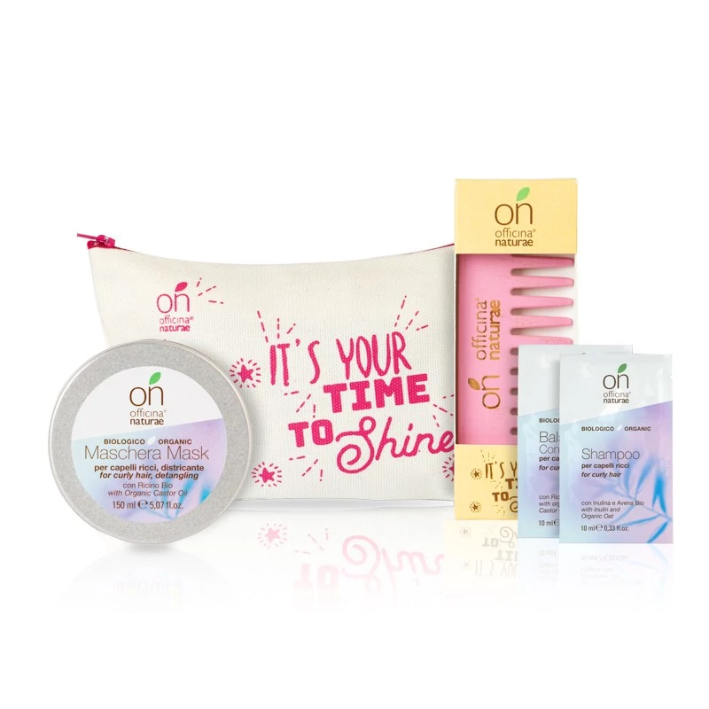 Officina Naturae Kit RicciPerfetti: Pochette Con Maschera OnYOU Capelli Ricci +pettine In Legno 1 Officina Naturae Kit RicciPerfetti: Pochette Con Maschera OnYOU Capelli Ricci +pettine In Legno