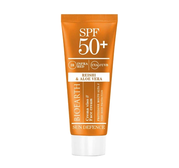Bioearth Sun Defence Crema Viso SPF 50+ Ml. 50 1 Bioearth Sun Defence Crema Viso SPF 50+ Ml. 50