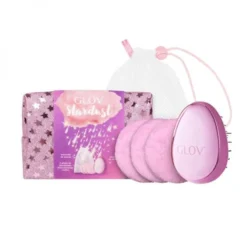 Glov Set Stardust: Pochette Con Dischetti Struccanti Riutilizzabili, Sacchetto Per Il Lavaggio In Lavatrice Dei Pads E Spazzola Capelli