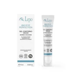 Lepo Eco Bio Eye Perfection Gel Contorno Occhi Borse E Occhiaie All’acqua Di Rosa Damascena Ed Estrato Di Quinoa Ml. 15