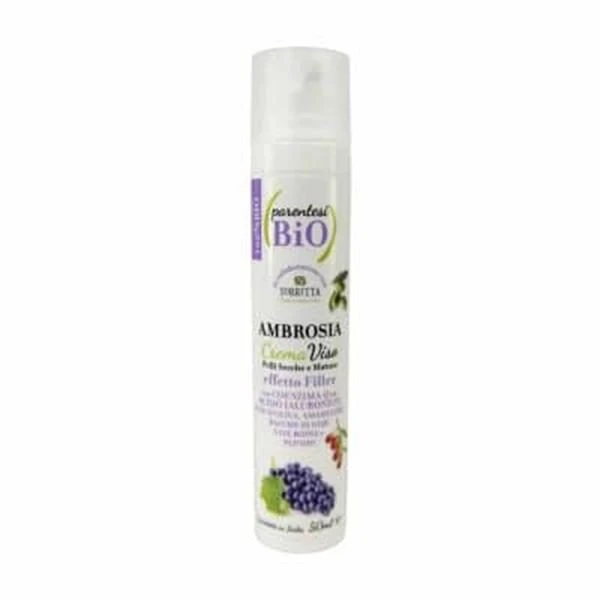 Parentesi Bio Lozione Crema Viso Anti-age Ambrosia Pelli Mature E Secche Effetto Filler Con Peptidi E Q10 Ml. 50 1 Parentesi Bio Lozione Crema Viso Anti-age Ambrosia Pelli Mature E Secche Effetto Filler Con Peptidi E Q10 Ml. 50