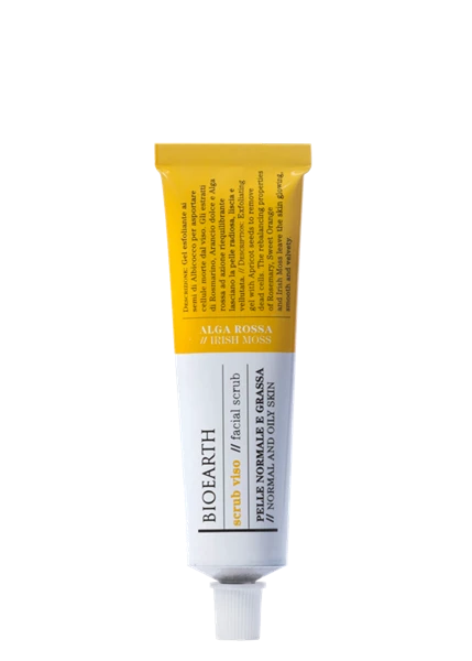 Bioearth Scrub Viso Per Pelle Mista Grassa Alga Rossa Ml. 75 1 Bioearth Scrub Viso Per Pelle Mista Grassa Alga Rossa Ml. 75