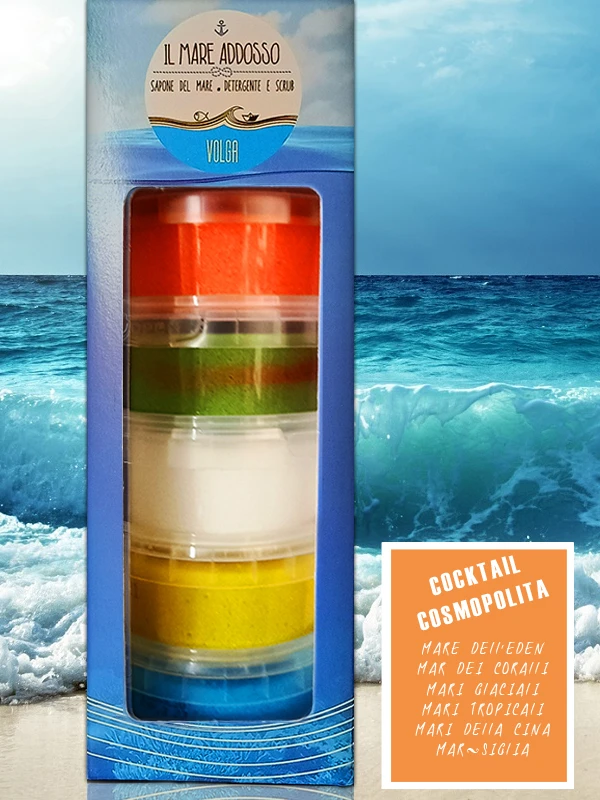 Volga Cosmetici “Il Mare Addosso” Kit Da 6 Scrub Gr. 90 – Cocktail Cosmopolita 1 Volga Cosmetici “Il Mare Addosso” Kit Da 6 Scrub Gr. 90 – Cocktail Cosmopolita
